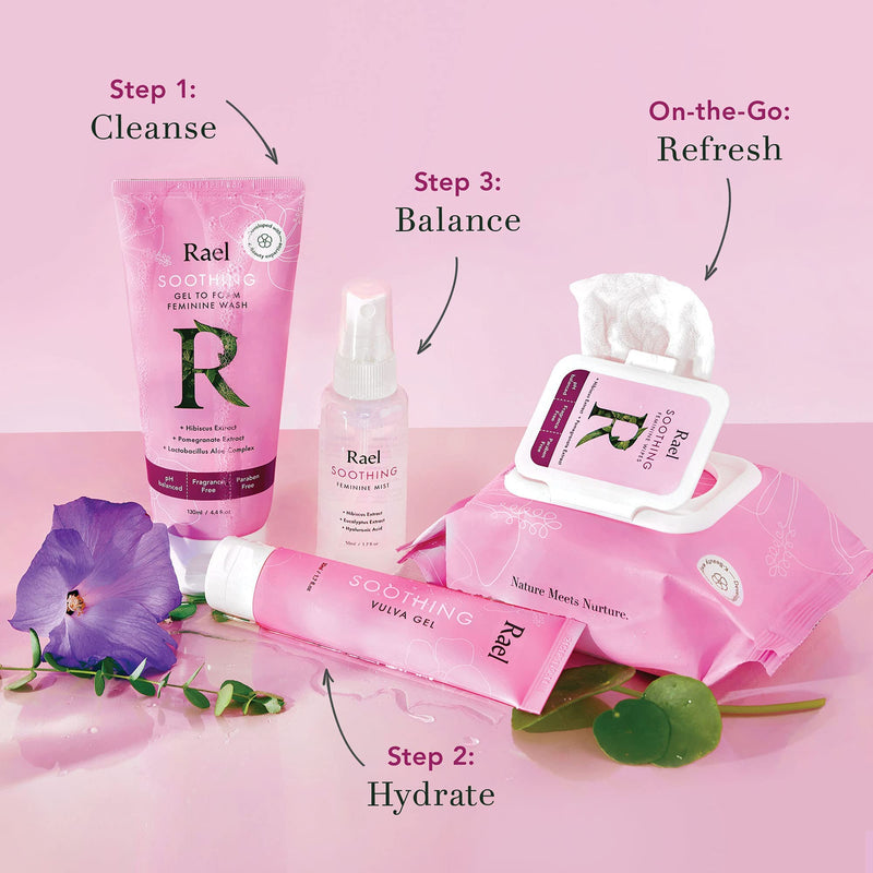 [Australia] - Rael Soothing Intimate Feminine Wash - pH-Balanced, Sensitive Skin, Daily Cleansing Wash, Natural Ingredients (4.4 Fl Oz (Pack of 2) 