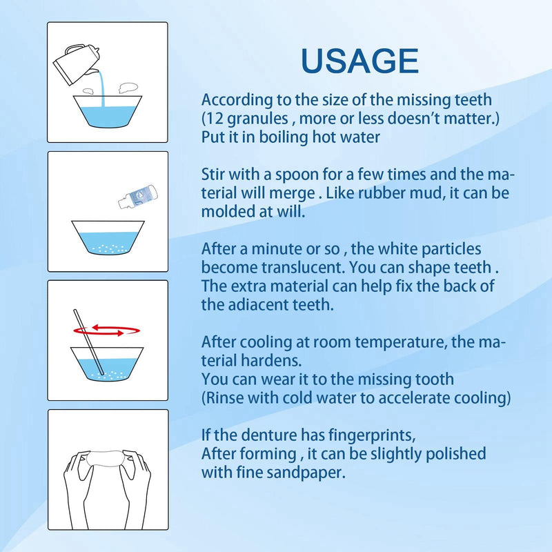 [Australia] - Tooth Filling Repair Kit,Temporary Tooth Filling for Missing Tooth,Dental Repair Tooth Filling Kit,False Teeth,Filling Kit for Teeth Repair Beads,Tooth Repair Granules,at Home Tooth Filling Kit 