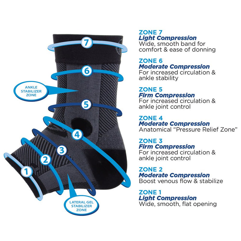 [Australia] - Compression Ankle Brace, by OrthoSleeve AF7 for inversion sprains, weak ankles, instability and Achilles tendonitis (Small, Tan, Right Foot) Small Tan Right Foot 