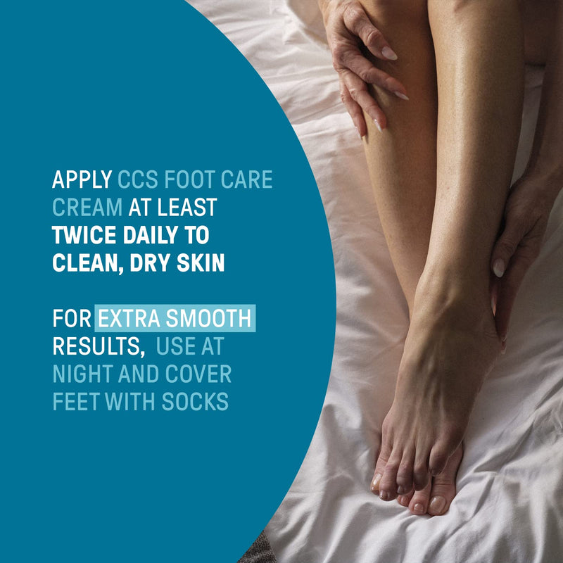 [Australia] - CCS Foot Care Cream for Dry Skin and Cracked Heels - Foot Cream with 10% Urea & Eucalyptus Oil - Moisturise & Soften Hard Skin & Callused Feet - Dermatologically Tested - Suitable for Diabetics - 60ml 