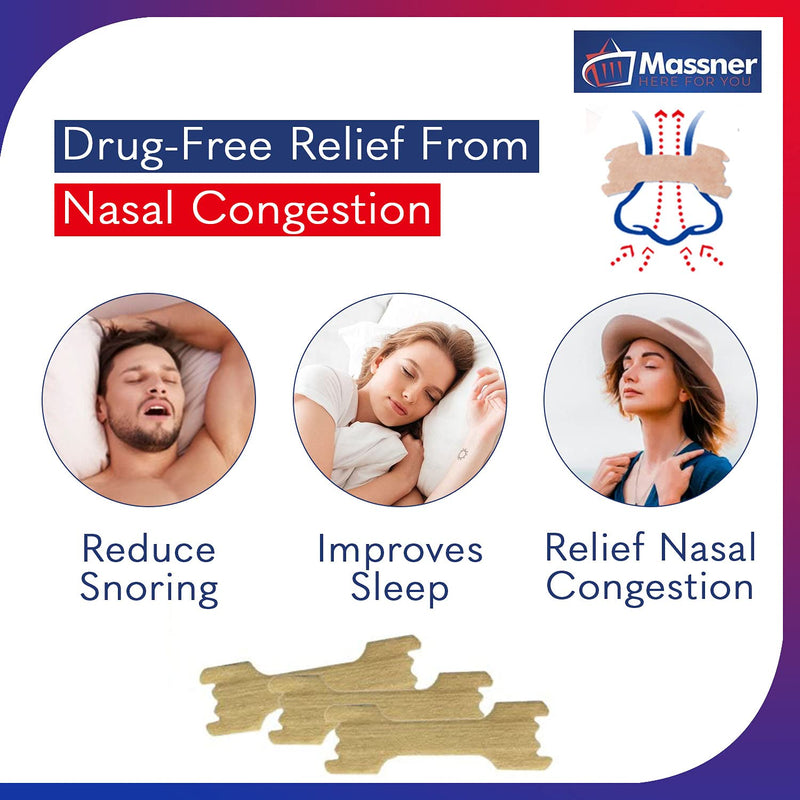 [Australia] - 100 Medium Nasal Strips Anti-Snoring Aid for Fast Relief. Instantly Stops Snoring for Better Sleep, Less Congestion. Improved Air Flow, Gentle Spring Like Action. 55x16mm, Big 3 Month Supply 