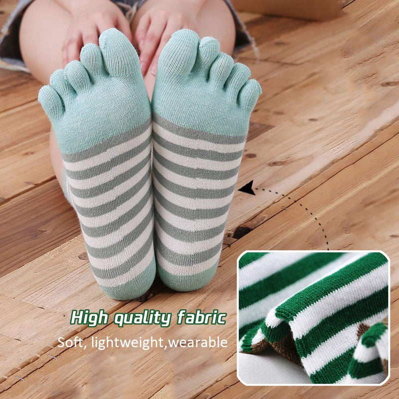 [Australia] - Toe Socks for Women Five Finger Socks Cotton Ankle Sock with Toes Novelty Sports Socks 4/5 Pairs Cats-5 Pairs 