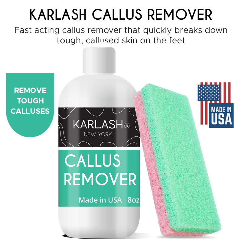 [Australia] - Professional Best Callus Remover Gel for Feet And Foot Pumice Stone Scrubber Kit Remove Hard Skins Heels and Tough Callouses from feet Quickly and Effortless 8 oz 