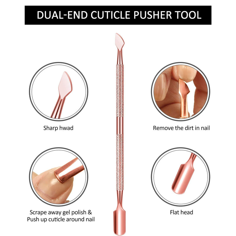 [Australia] - Acrylic Nail Clipper Nail Trimmer with Cuticle Pusher Spoon Nail Cleaner and 2 Pieces Nail Files Manicure Tools for Artificial Nail (Black)(Purple) 