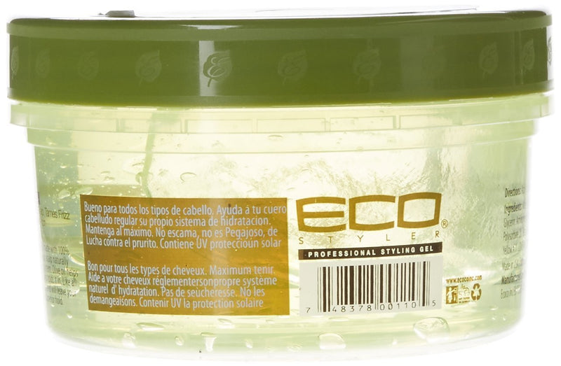 [Australia] - Ecoco Eco Style Gel Olive Oil - 100% Pure Olive Oil - Adds Shine And Tames Split Ends - Weightless Style - Nourishes And Repairs - Adds Moisture To The Scalp - Superior Hold - Healthy Shine - 8 Oz 8 Ounce (Pack of 1) 