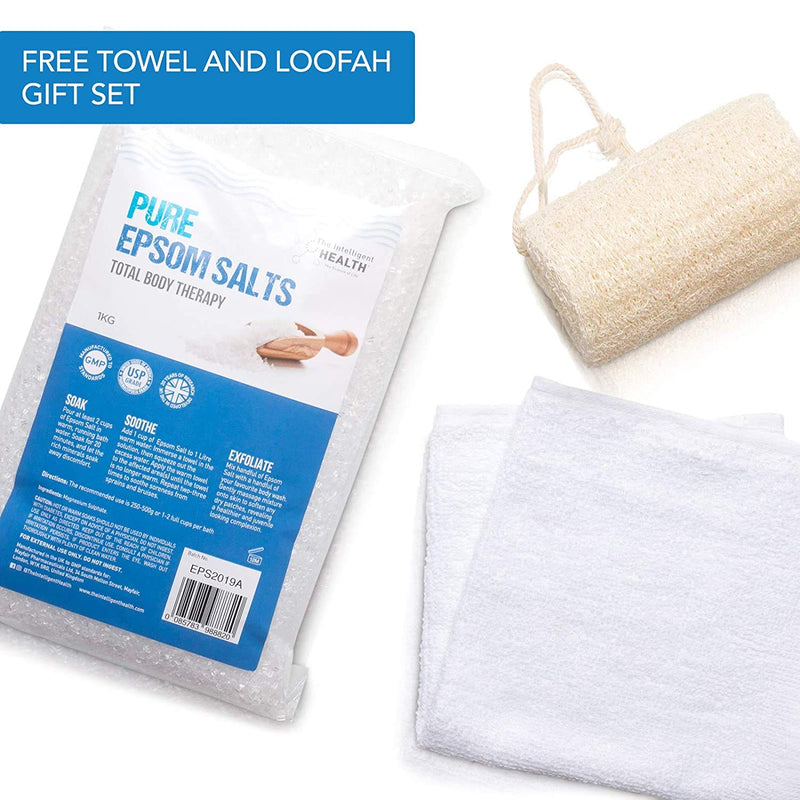 [Australia] - Pure Epsom Salts | Magnesium Sulphate Bath Salt | 10 Kg Pack by The Intelligent Health | Ideal for Relieving Sore Muscles | Reduces Inflammation 