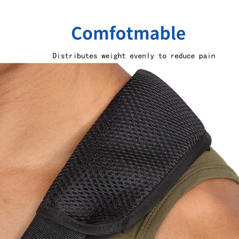 [Australia] - Cool Mesh Arm Sling Medical Shoulder Immobilizer Thumb Support Rotator Cuff Wrist Brace Strap Lightweight Breathable Comfort for Broken&Fractured Bones 