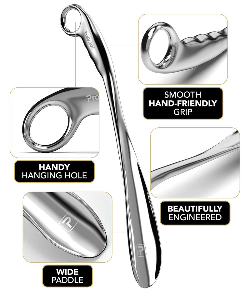 [Australia] - Professional Long Handled Shoe Horn | 17 Inch Solid Metal Shoehorn for Seniors, Men, Women | Unbreakable, Unbendable, Unbelievable 