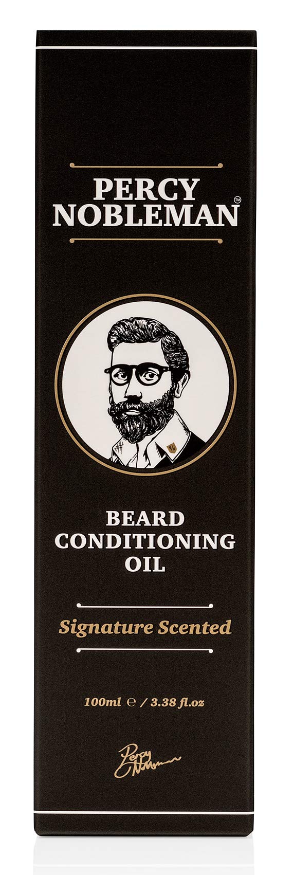 [Australia] - Beard Oil by Percy Nobleman - 99% Naturally Derived Newly Available Signature Scented Blend. Beard Conditioning Oil With a Special Mixture of Quality Ingredients that Softens and Conditions your Facial Hair. (100ml) 