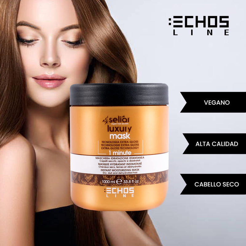 [Australia] - ECHOSLINE Seli√†r Luxury Instant Moisturizing Mask for Dry and Dehydrated Hair - 1000 ml 