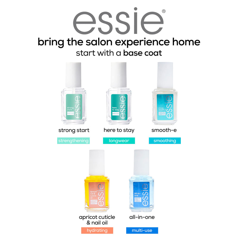 [Australia] - essie All-In-One Base Coat + Top Coat + Strengthener Nail Polish, 0.46 Ounces (Packaging May Vary) ALL IN ONE BASE COAT & TOP COAT 