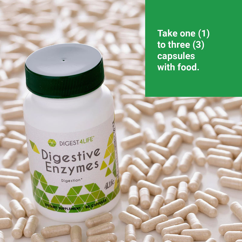 [Australia] - 4Life Digestive Enzymes - Digestion Support - Intestinal Support - 90 Capsules 