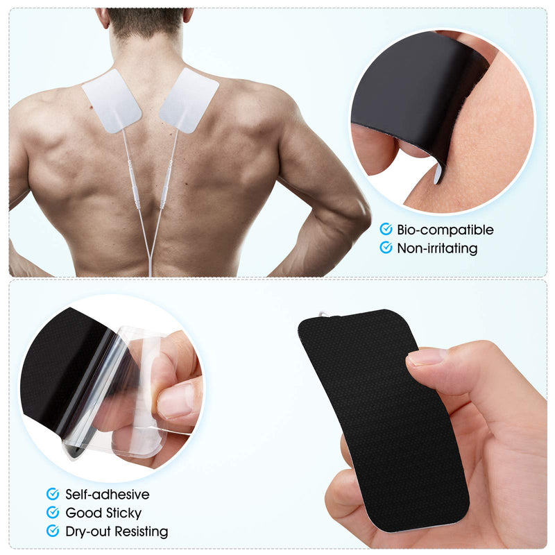 [Australia] - LiteTour 10 Pieces Large Electrode Pads for TENS Unit Replacement Pads for TENS Machine 