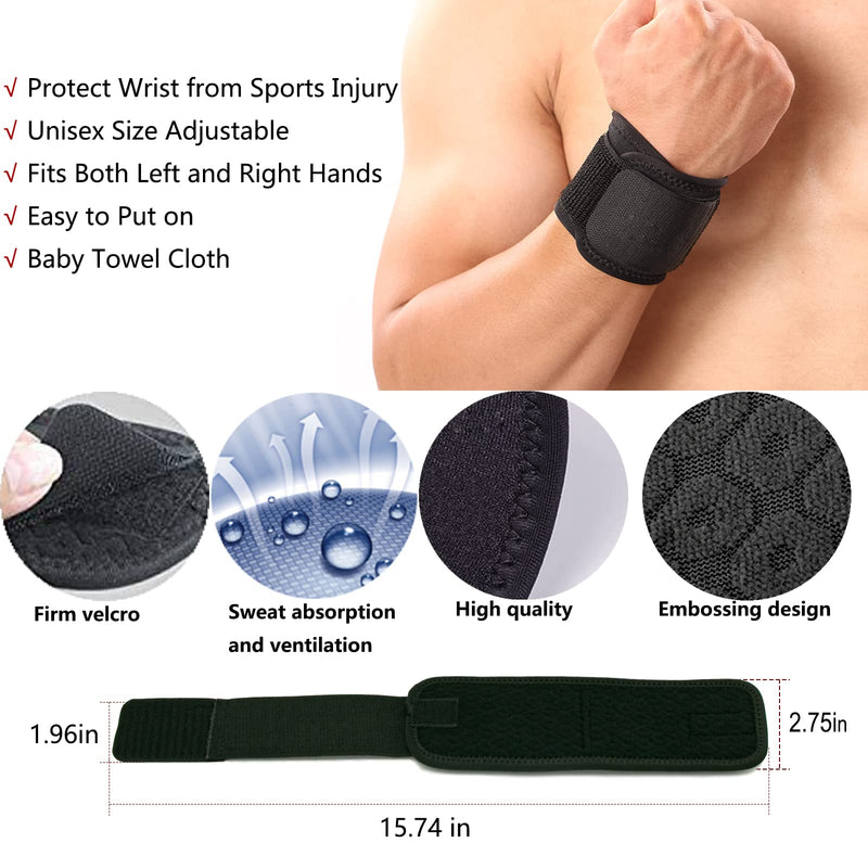 [Australia] - Wrist Brace, 2 PACK Wrist Wraps for Carpal Tunnel for women and men. Wrist Straps for Weightlifting, Working Out and Pain Relief. Flexible, Highly Elastic, Adjustable, Comfortable and Multi-Functional Starry sky black One Size 