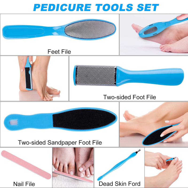 [Australia] - LAYADO Electric Foot Callus Removers, Electric Foot File with 3 Grinding Head & 5 Pedicure Tools Set for Cracked Heels and Dead Skin 