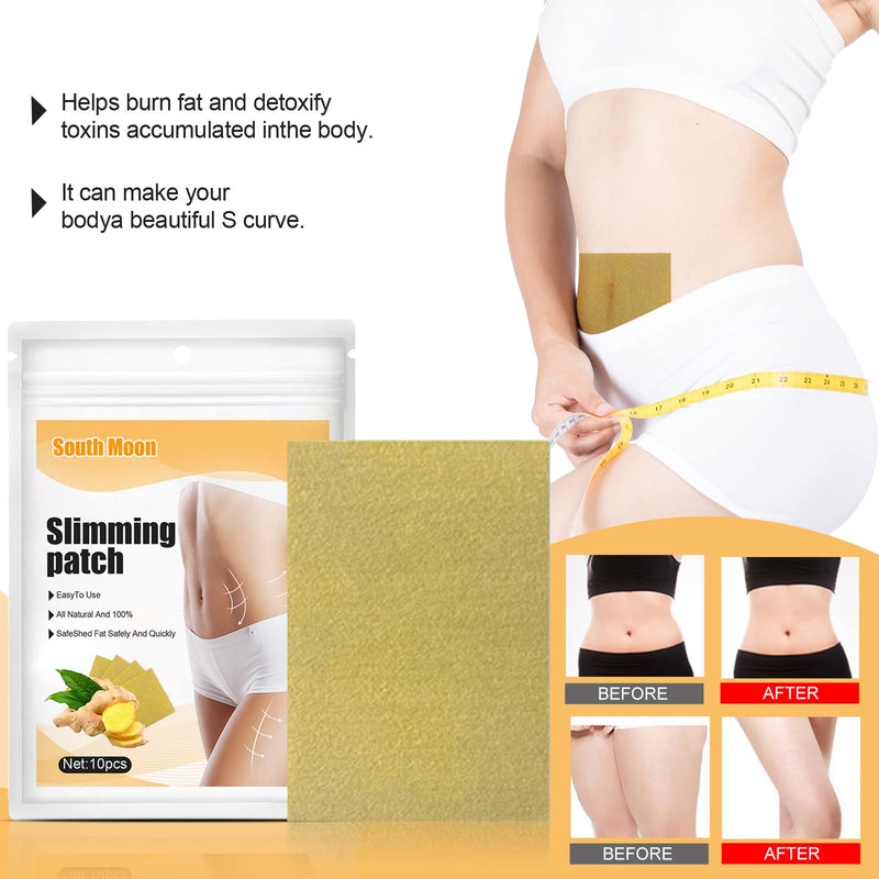 [Australia] - DTWa weight loss patches 10pc Inhibit fat absorption slimming Natural Plant Formula slim patch Suits Sensitive Skin 