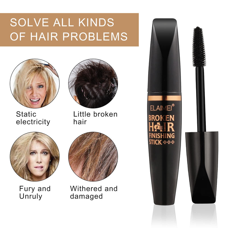 [Australia] - Hair Finishing Stick, 2PCS Anti-Frizz Cream Broken Hair Mascara For Flyaway Hair Refreshing Not Greasy Shaping Gel Cream Hair Wax Stick Fixing Bangs Stereotypes Cream 