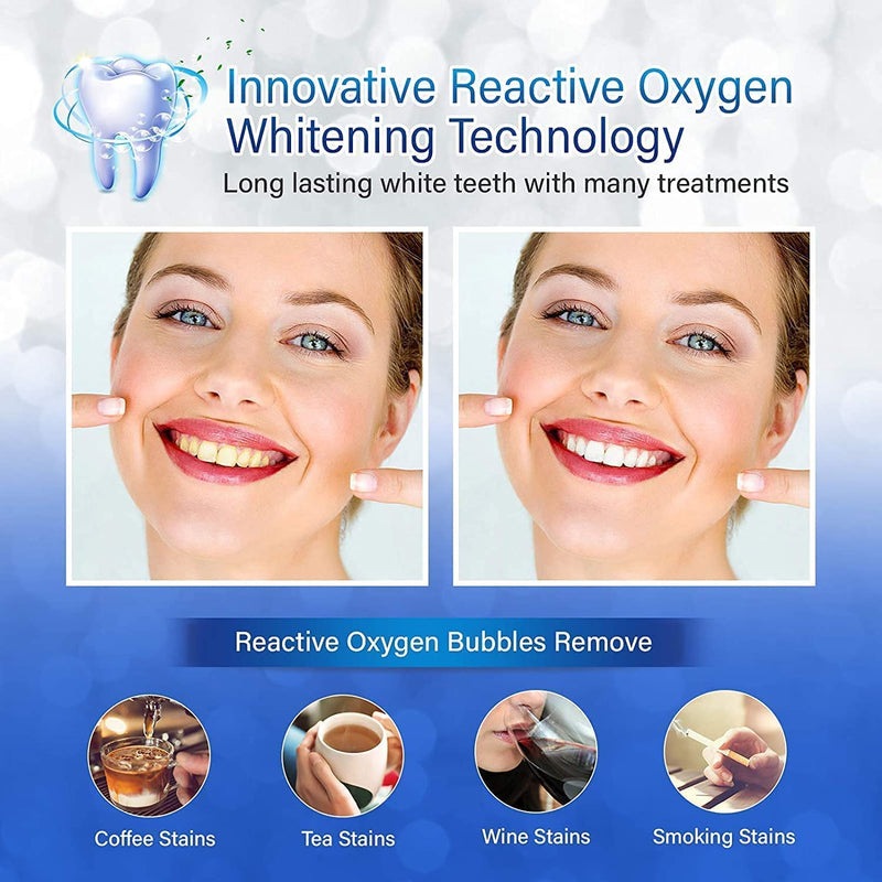 [Australia] - Teeth Whitening Strips, Tooth Whitening Kits, at Home Teeth whitening Strips,Sensitive Teeth Whitening Strips Teeth Whitener 14 Packs 28 Pcs 