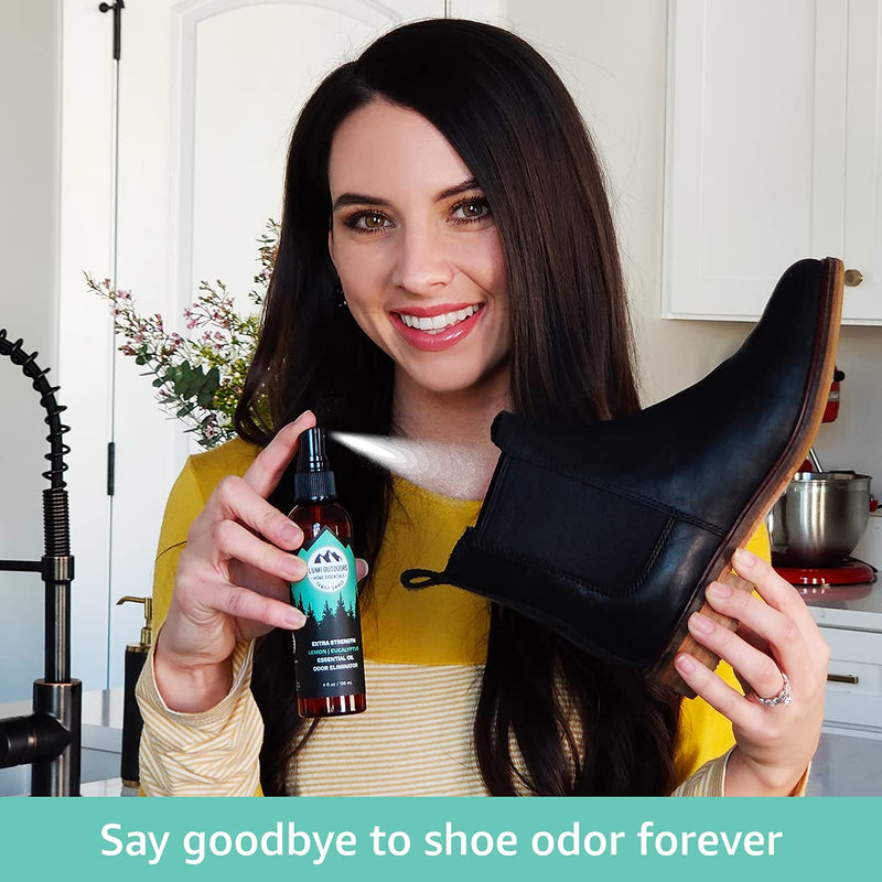 [Australia] - Lumi Outdoors Natural Shoe Deodorizer Spray & Odor Eliminator - Extra Strength Eucalyptus Lemongrass 