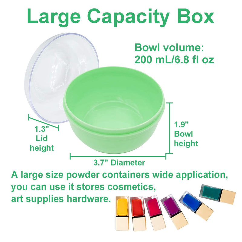 [Australia] - Storage Body Powder Container, Large 3.5" Fluffy Body After-bath Powder Case, Baby Care Face/Body Villus Powder Puff Box, Makeup Cosmetic Talcum Powder Container with Hand Holder (Green) 3.15 Inch Storage Type Green 
