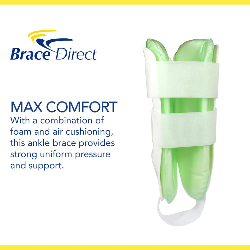 [Australia] - Air Ankle Stirrup Brace & Splint-Stabilize Ankle for Sprains Grade I,II,III, Strains, Chronic Ankle Instability & Injury Protection by Brace Direct 