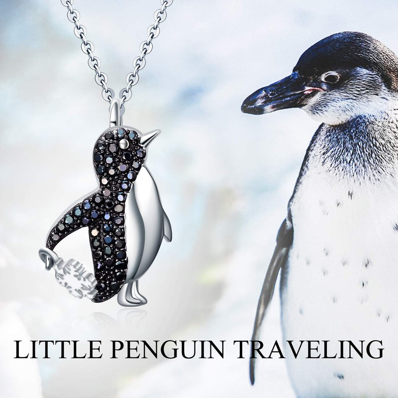 [Australia] - YAFEINI Penguin Gifts Sterling Silver Penguin Necklace Penguin Pendant Jewelry for Women Girls Gifts 