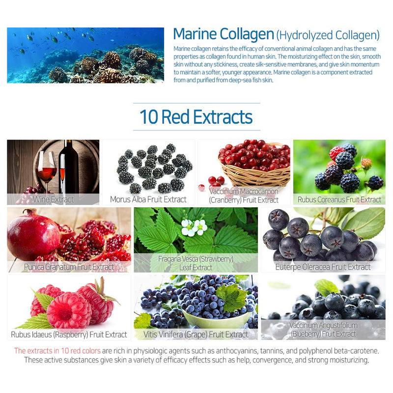 [Australia] - Elizavecca Marine Collagen Ample - Functionality for Improvement of Wrinkles and Contains Marine Collagen Extracts/Collagen serum/Collagen essence/water serum before and after 