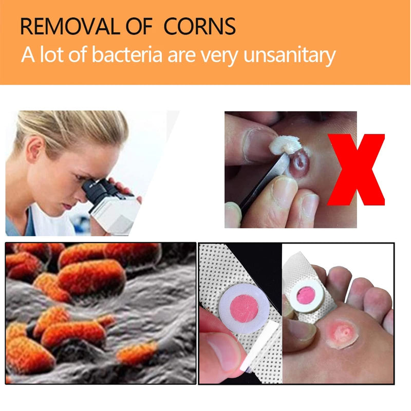 [Australia] - Footsihome Callus Removal Pads, Wart Removal plasters, Corn Remover, Relieve Corn Pain and Foot Care, Corn Callus Remover, Corn Removal Plasters 35Pieces(White) 