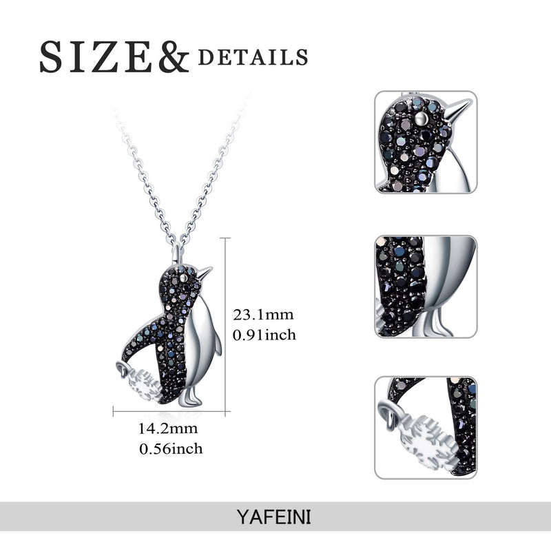 [Australia] - YAFEINI Penguin Gifts Sterling Silver Penguin Necklace Penguin Pendant Jewelry for Women Girls Gifts 