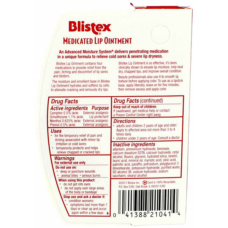 [Australia] - Blistex Lip Medicated Ointment, 0.35 oz (Bundle of 2) 