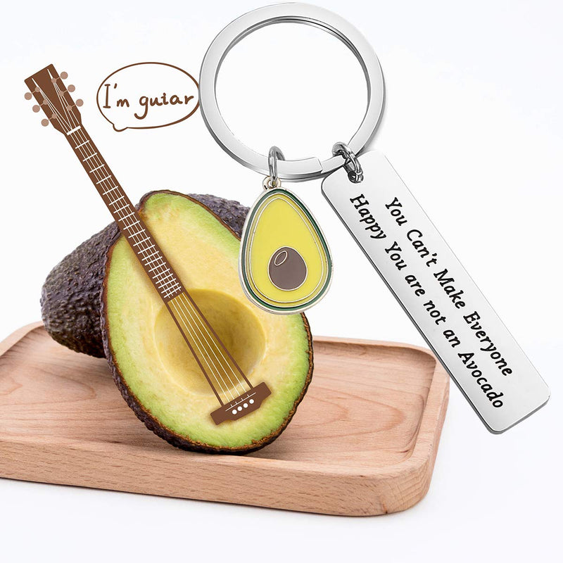 [Australia] - ENSIANTH Funny Avocado Gift You Can’t Make Everyone Happy You are Not an Avocado Keychain 