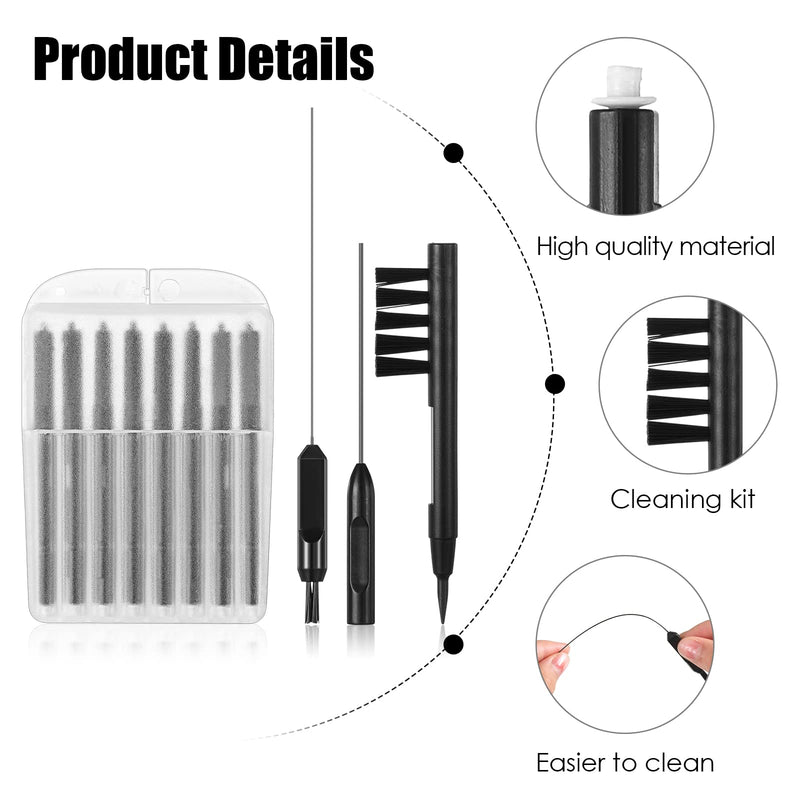 [Australia] - 8 Pcs Wax Guards 3 Pcs Hearing Aid Cleaning Kits Hear Clear Hearing Aid Filters Cleaning Brush with Magnet Wax Loop Hearing Aid Cleaner Wire Vent Cleaner 