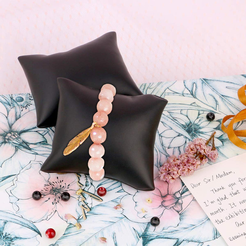 [Australia] - Yeeco Velvet Bracelet Watch Pillow 20 PCS, Black Watch Bracelets Pillow Cushion Jewelry Display Pillow 