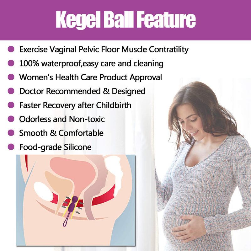 [Australia] - Kegal Balls Exercise Weight - Doctor Recommends: for Pelvic Floor Tightening & Strengthen Bladder Control & Prevent Prolapse (Set of 3) 