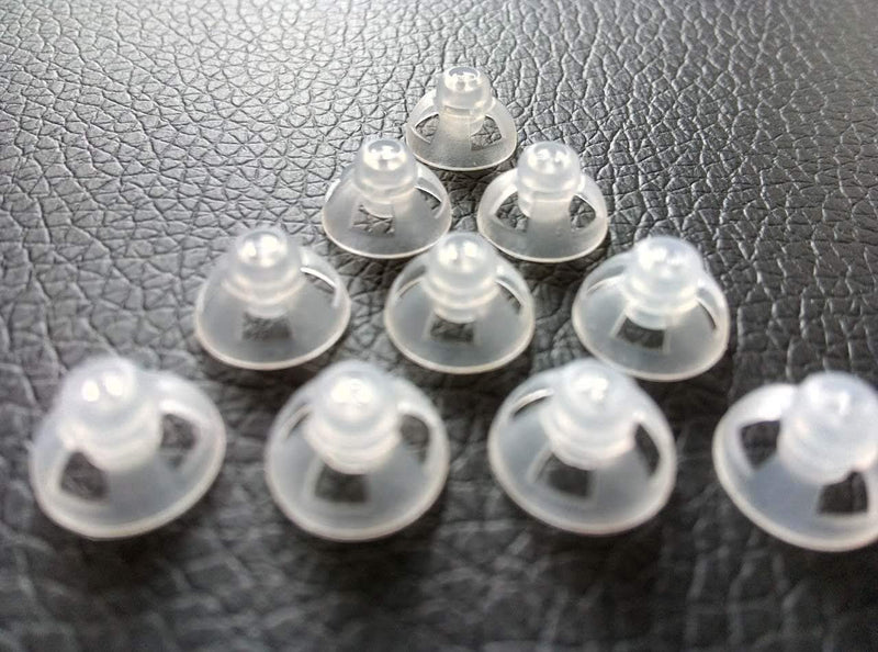 [Australia] - Jungle Care Hearing Aid Ear Piece Open Domes 9mm 10-Pack Comfortable PSAP (Personal Sound Amplifiers Product) Kit Ear Tips Invisible, Perfect for Open Air (Open fit), Except for RIC 