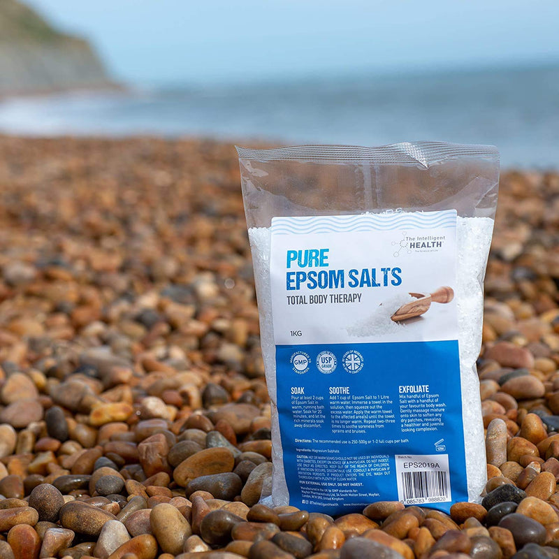 [Australia] - Pure Epsom Salts | Magnesium Sulphate Bath Salt | 10 Kg Pack by The Intelligent Health | Ideal for Relieving Sore Muscles | Reduces Inflammation 
