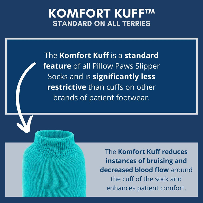 [Australia] - BARIATRIC ROYAL BLUE SLIPPER SOCKS Pack of 2 