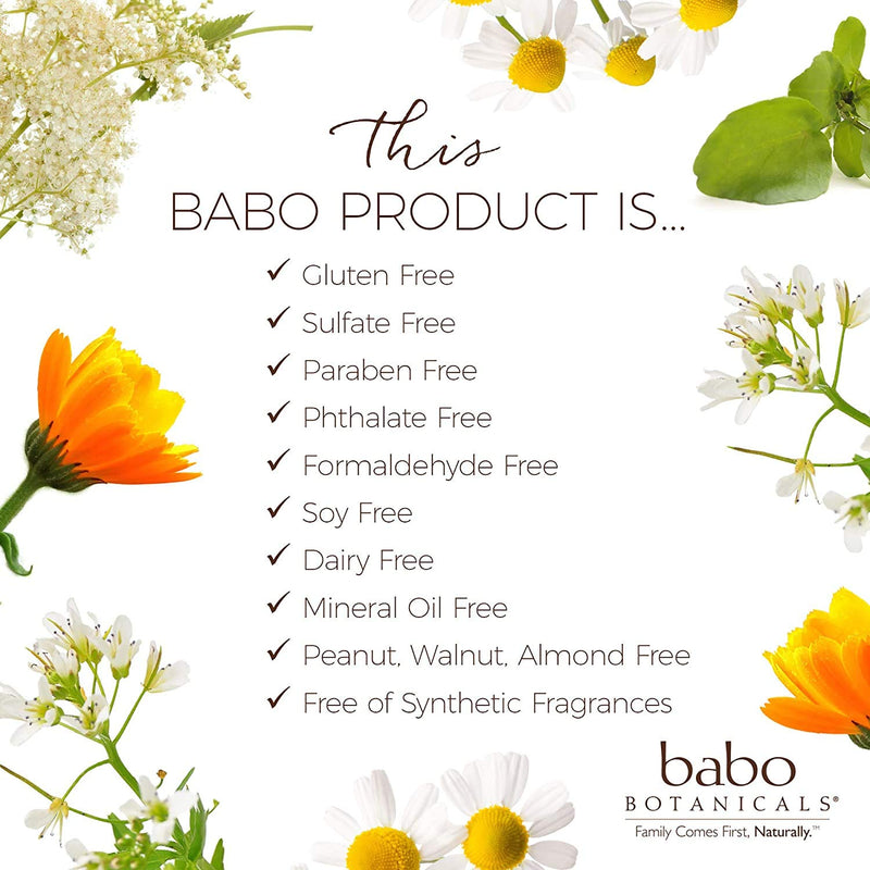 [Australia] - Babo Botanicals Calming Plant-Based 3-in-1 Bubble Bath, Shampoo & Wash - With Lavender & Organic Meadowsweet - For Babies, Kids & Adults With Sensitive Skin - EWG Verified - 15 Fl. Oz. 15 Fl Oz (Pack of 1) 