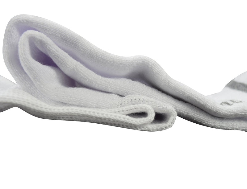 [Australia] - Yomandamor Men's 4 Pairs Bamboo Diabetic Crew Socks with Seamless Toe and Cushion Sole 10-13 4 Pairs White 