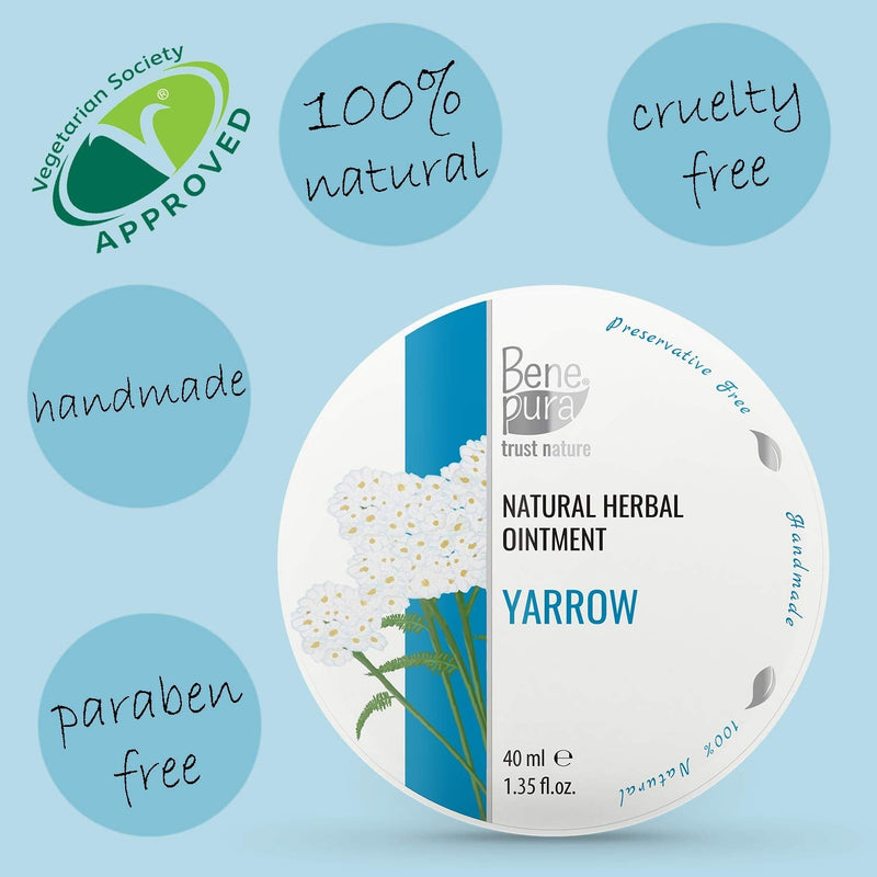 [Australia] - BenePura Hemorrhoids Ointment - Treatment for Hemorrhoids, Anal Piles and Fissures - Soothes Burning and Itching - 100% Natural White Yarrow Herbal Ointment - 40 ml 