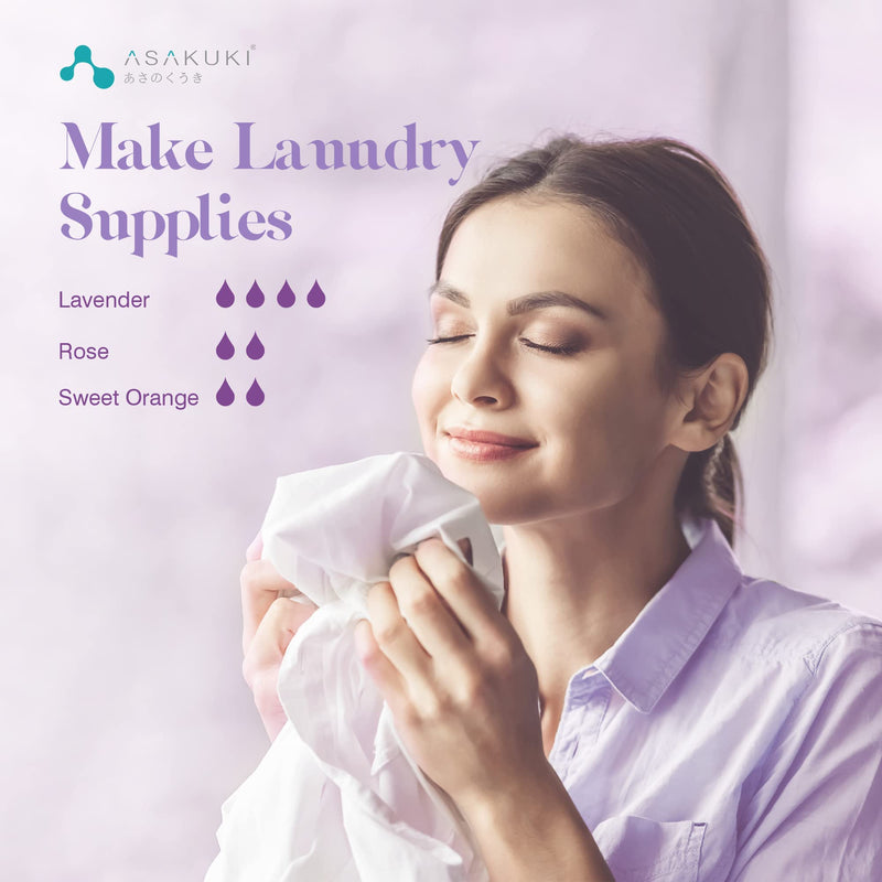 [Australia] - ASAKUKI Lavender Essential Oils 100mL, Lavender Oil 100% Natural Pure Therapeutic Grade, Aromatherapy Oil Lavender for Sleep, Skin Care, Hair Care & Bath, Ideal for Humidifier, Diffuser & Wellness 