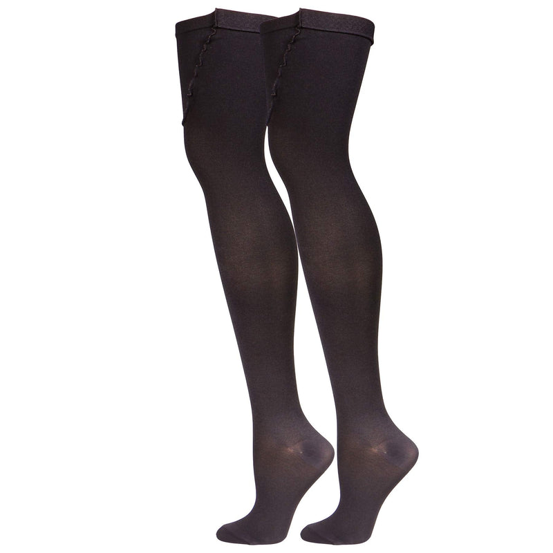 [Australia] - Truform Surgical Stockings, 18 mmHg Compression for Men and Women, Thigh High Length, Closed Toe, Black, X-Large X-Large (1 Pair) 