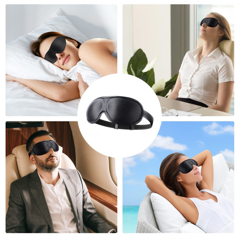 [Australia] - SLIJAR 3D Eye Mask Comfortable and Lightweight Sleep Mask for Side Sleepers Breathable Blackout Sleeping Mask with Adjustable Strap Travel Accessories Essentials 