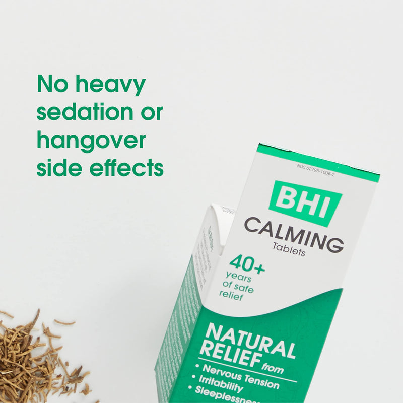 [Australia] - BHI Calming Stress Relief Blend 10 Natural, Safe Active Ingredients Help Restore Balance, Support Calm Mood & Sleep - Relax Mind & Body with Passionflower, Chamomile & Valerian Root - 100 Tablets 