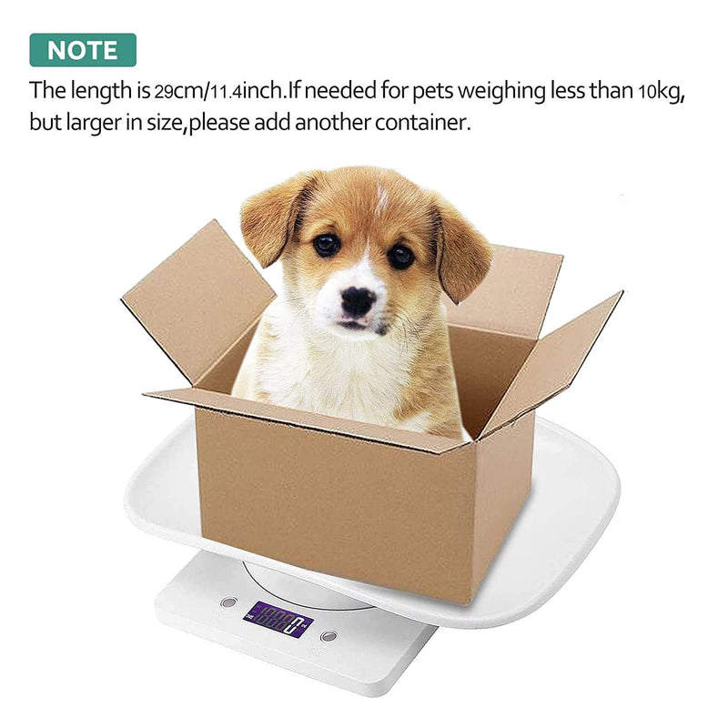 [Australia] - Digital Pet Scale LCD Electronic Weighing Scale, Kitchen Food Scale,Mini Precision Grams Weight Balance Scale with High Precision g/ml/oz/lb for Dog/Cat/ Hamster/Tortoise/ Lizard Small Animals 