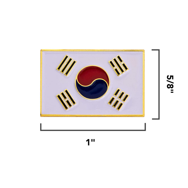 [Australia] - South Korea Country Flag Lapel Enamel Made of Metal Souvenir Hat Men Women Patriotic (Rectangle Pin) 