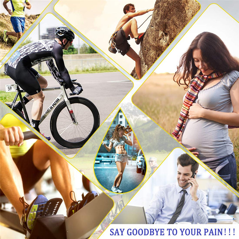 [Australia] - QUXIANG Compression Socks for Women & Men Circulation 3/6/7 Pairs Arch Ankle Support 15-20 mmHg Best for Running Cycling Large-X-Large 04-black/White/Orange 