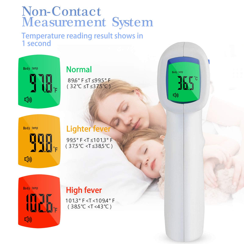 [Australia] - Forehead Infrared Thermometer, AGM Non-Contact Digital Thermometer, Temperature Test for Adult, Children and Objects 