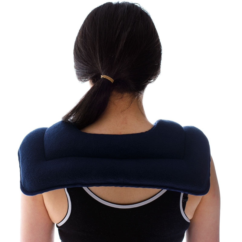[Australia] - Zhu-Zhu Neck & Shoulder Heat Pad - Microwavable Lavender Wheat Bag - Navy Fleece … 