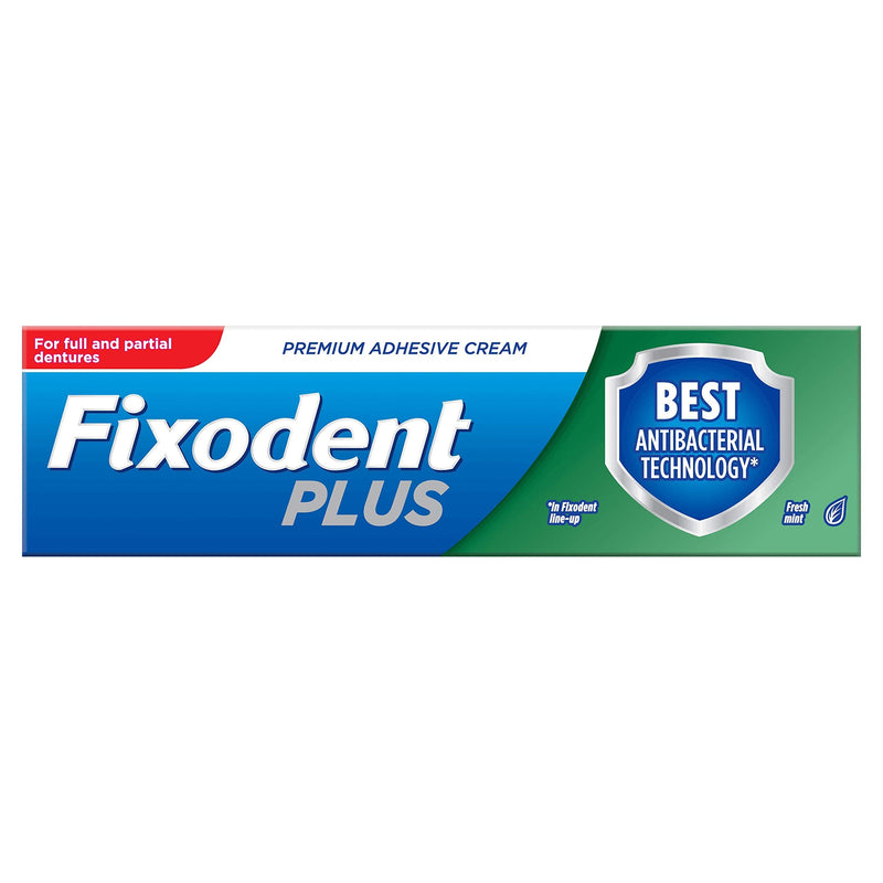 [Australia] - Fixodent Plus Antibacterial Technology Denture Adhesive, 40 g 